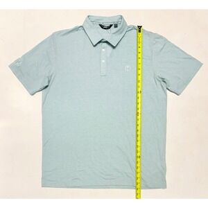 Palm Golf Co. Men's 2XL Polo Shirt Swing and Smile Light Blue Golfing Top